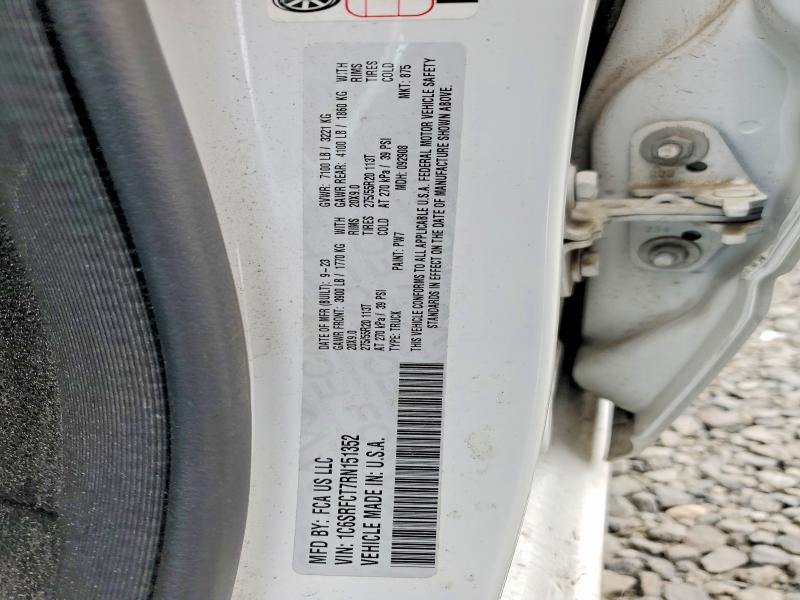 53205686 :رقم المزاد ، 1C6SRFCT7RN151352 vin ، 2024 Ram 1500 مزاد بيع