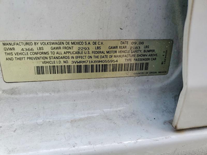 Aukcja sprzedaży 2009 Volkswagen Jetta, vin: 3VWRM71K89M055954, numer aukcji: 59120846