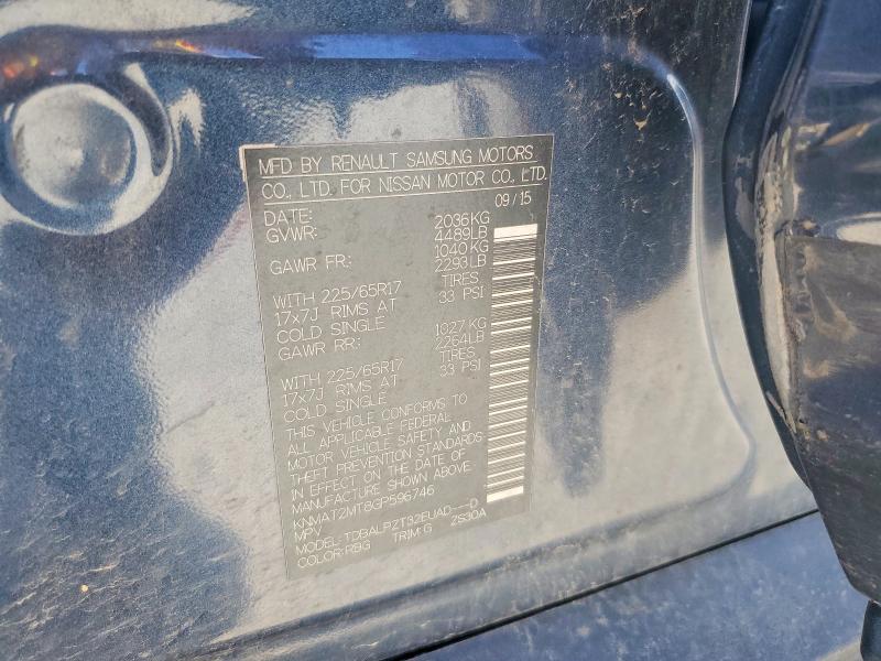 Продаж на аукціоні авто 2016 Nissan Rogue, vin: KNMAT2MT8GP596746, номер лоту: 55754696