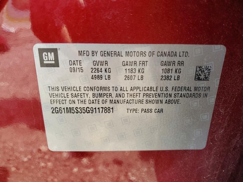 Продаж на аукціоні авто 2016 Cadillac Xts, vin: 2G61M5S35G9117881, номер лоту: 55496636