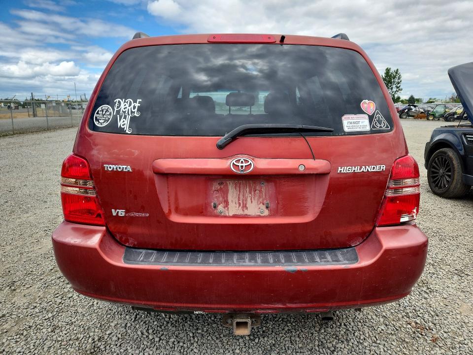 2001 Toyota Highlander მანქანა იყიდება აუქციონზე, vin: JTEHF21A610023316, აუქციონის ნომერი: 54536276