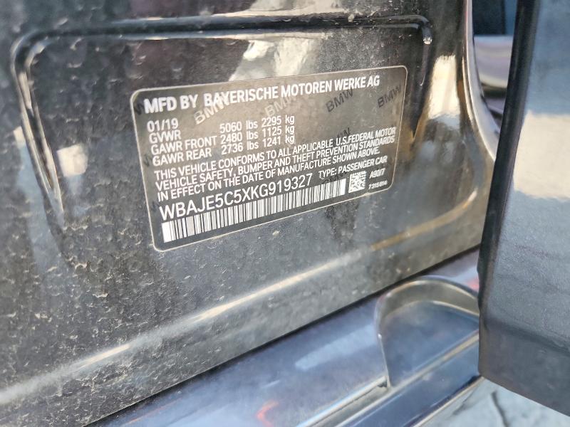 Продажа на аукционе авто 2019 Bmw 540, vin: WBAJE5C5XKG919327, номер лота: 56992916