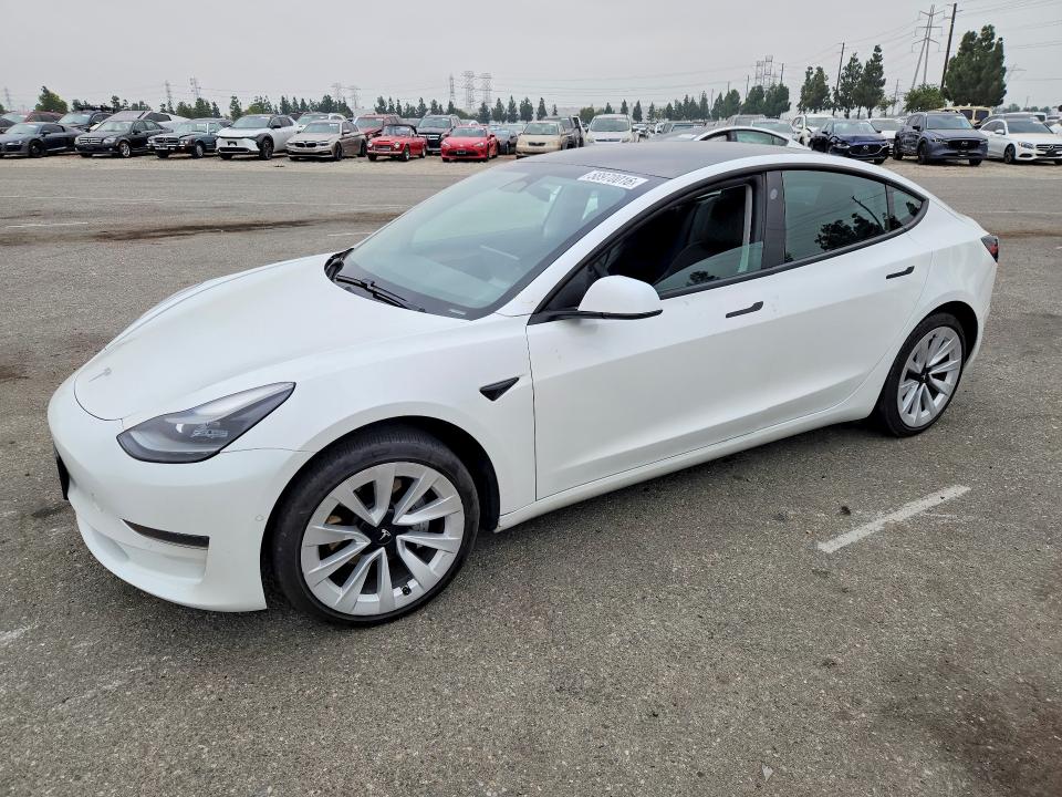 Aukcja sprzedaży 2021 Tesla Model 3, vin: 5YJ3E1EA1MF977855, numer aukcji: 58970016