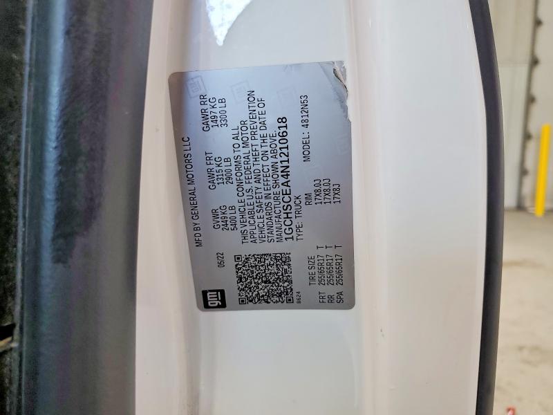 Aukcja sprzedaży 2022 Chevrolet Colorado, vin: 1GCHSCEA4N1210618, numer aukcji: 55159456