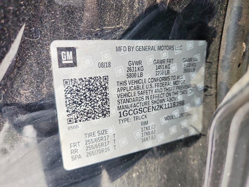 Продаж на аукціоні авто 2019 Chevrolet Colorado, vin: 1GCGSCEN2K1118398, номер лоту: 56509966