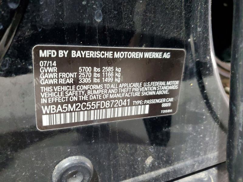 Aukcja sprzedaży 2015 Bmw 535, vin: WBA5M2C55FD872041, numer aukcji: 56426256