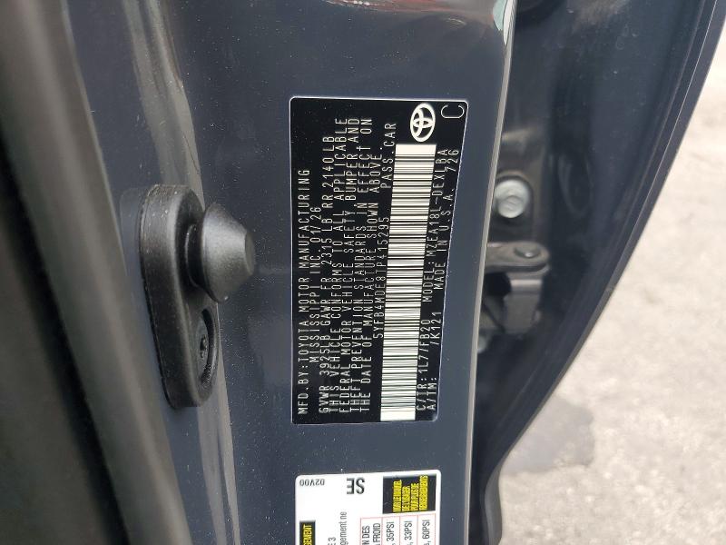 53556286 :رقم المزاد ، 5YFB4MDE8TP415295 vin ، 2026 Toyota Corolla مزاد بيع