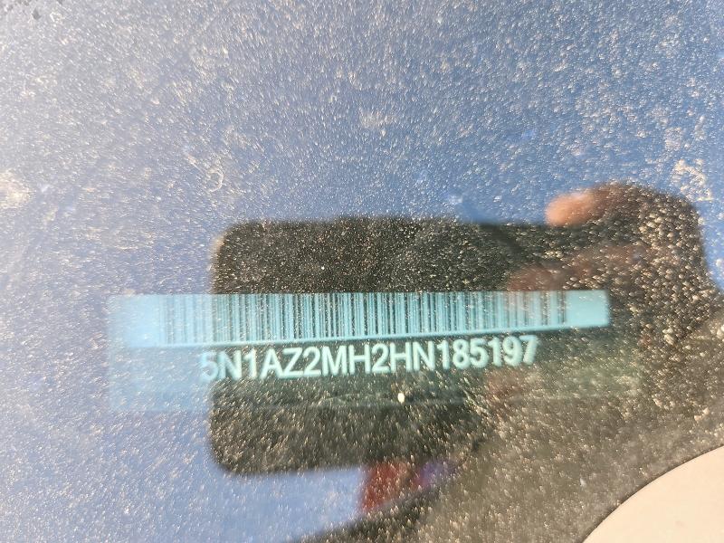 58661286 :رقم المزاد ، 5N1AZ2MH2HN185197 vin ، 2017 Nissan Murano مزاد بيع