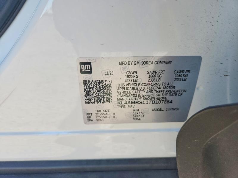 2026 Buick Encore Gx მანქანა იყიდება აუქციონზე, vin: KL4AMBSL1TB107864, აუქციონის ნომერი: 59178946