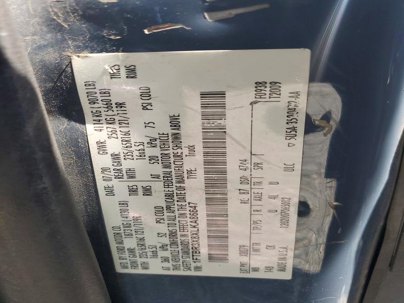 Продажа на аукционе авто 2020 Ford Transit, vin: 1FTBR3X8XLKA86647, номер лота: 56423066