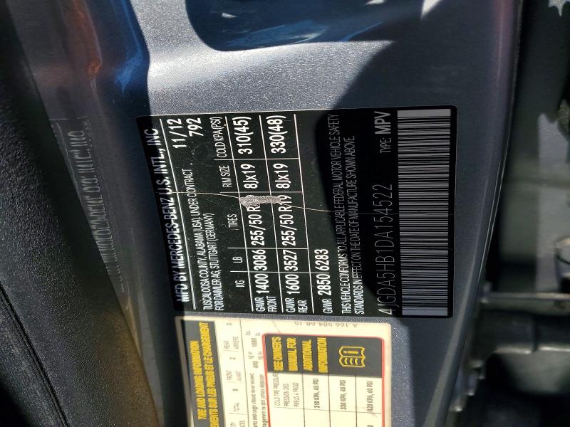 Продаж на аукціоні авто 2013 Mercedes-benz Ml, vin: 4JGDA5HB1DA154522, номер лоту: 58848976
