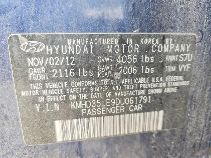 Продажа на аукционе авто 2013 Hyundai Elantra Gt, vin: KMHD35LE9DU061791, номер лота: 55371656