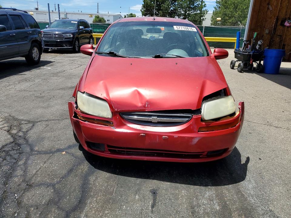 57710816 :رقم المزاد ، KL1TD52645B452780 vin ، 2005 Chevrolet Aveo مزاد بيع