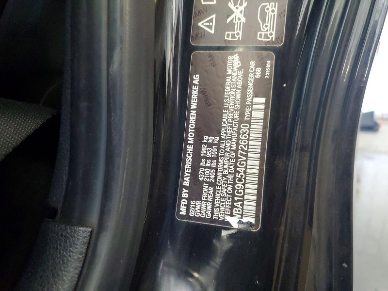 59266456 :رقم المزاد ، WBA1G9C54GV726630 vin ، 2016 Bmw 228 مزاد بيع
