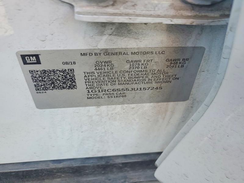 Продажа на аукционе авто 2018 Chevrolet Volt, vin: 1G1RC6S55JU157245, номер лота: 57046926