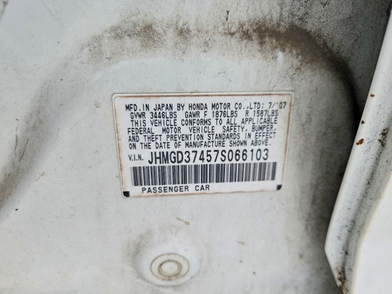 Продаж на аукціоні авто 2007 Honda Fit, vin: JHMGD37457S066103, номер лоту: 55667926