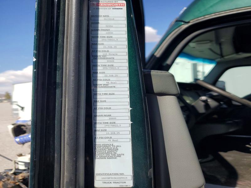 Aukcja sprzedaży 2019 Kenworth T680, vin: 1XKYDP9X3KJ229015, numer aukcji: 55776616