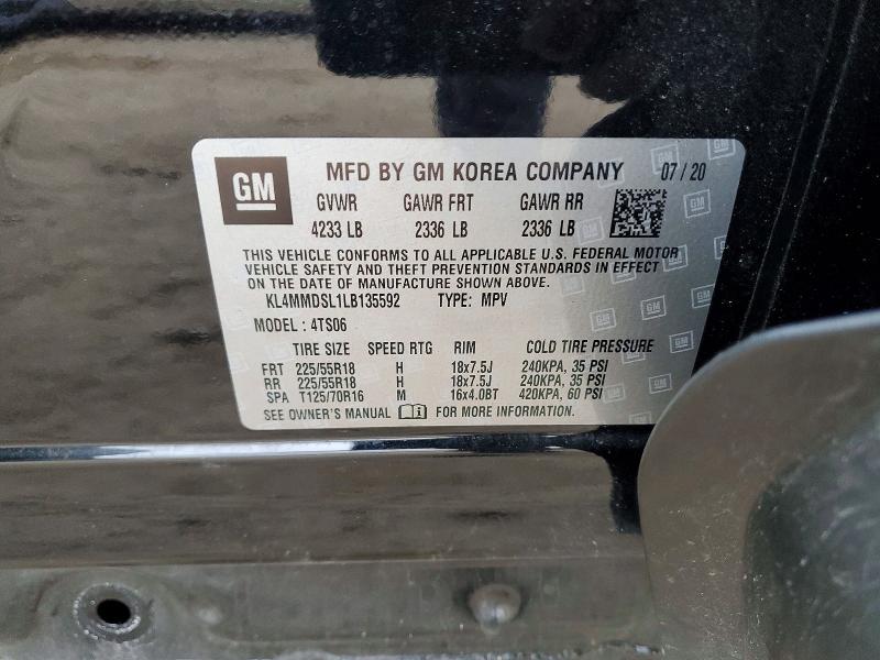 Aukcja sprzedaży 2020 Buick Encore Gx, vin: KL4MMDSL1LB135592, numer aukcji: 56593706