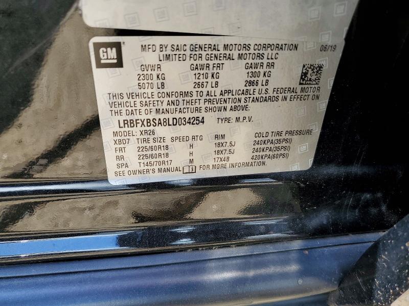 Aukcja sprzedaży 2020 Buick Envision, vin: LRBFXBSA8LD034254, numer aukcji: 57441096