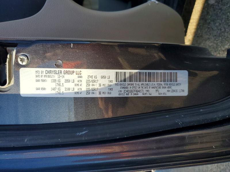 Aukcja sprzedaży 2015 Dodge Grand Caravan, vin: 2C4RDGBG7FR640171, numer aukcji: 55766006