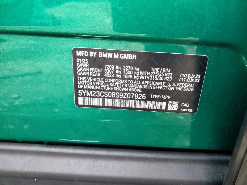 Aukcja sprzedaży 2025 Bmw Xm, vin: 5YM23CS08S9Z07826, numer aukcji: 59077076
