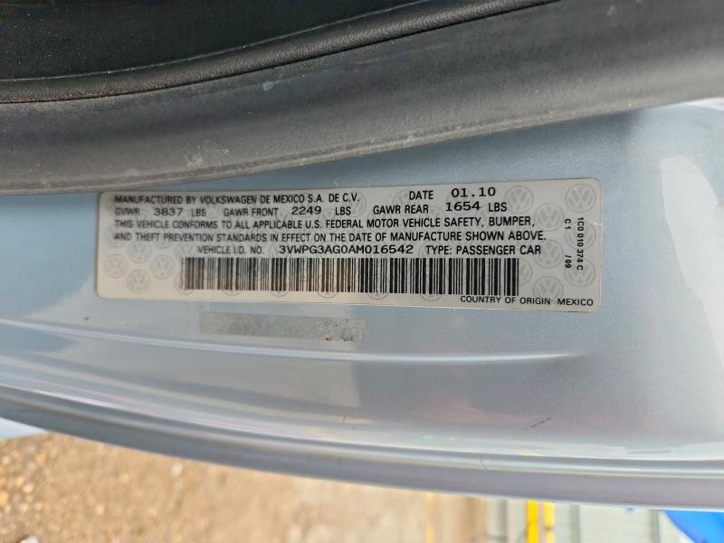 Продаж на аукціоні авто 2010 Volkswagen New Beetle, vin: 3VWPG3AG0AM016542, номер лоту: 55858526