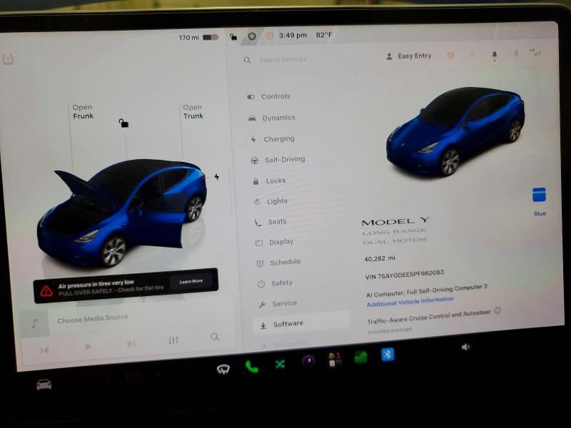 58740446 :رقم المزاد ، 7SAYGDEE5PF662083 vin ، 2023 Tesla Model Y مزاد بيع
