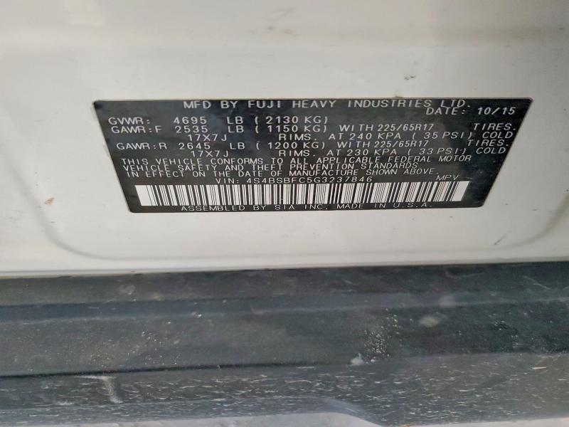 Продажа на аукционе авто 2016 Subaru Outback, vin: 4S4BSBFC5G3237846, номер лота: 58779156