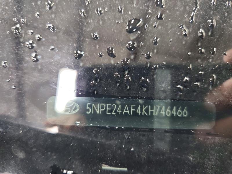 2019 Hyundai Sonata მანქანა იყიდება აუქციონზე, vin: 5NPE24AF4KH746466, აუქციონის ნომერი: 56274856