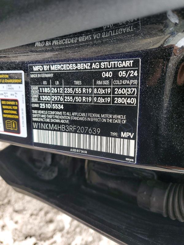 2024 Mercedes-benz Glc მანქანა იყიდება აუქციონზე, vin: W1NKM4HB3RF207639, აუქციონის ნომერი: 55932236