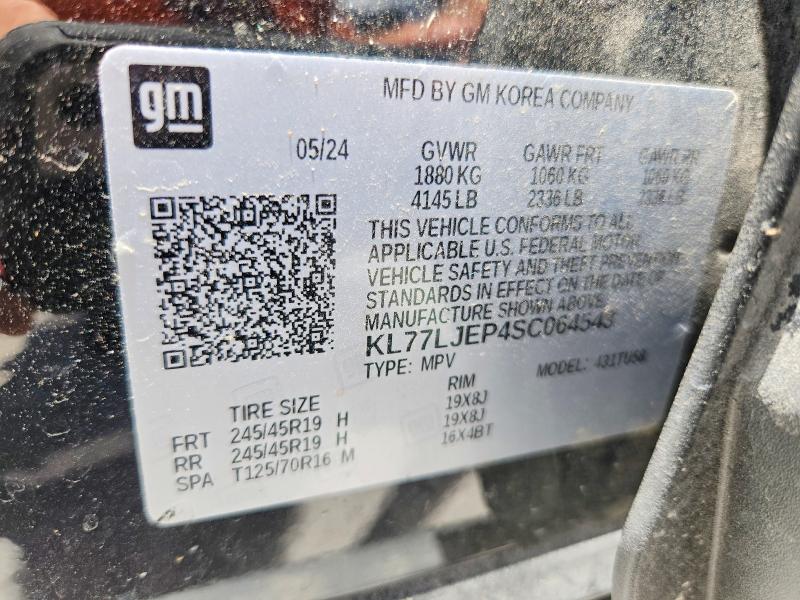Продаж на аукціоні авто 2025 Chevrolet Trax, vin: KL77LJEP4SC064543, номер лоту: 85965755