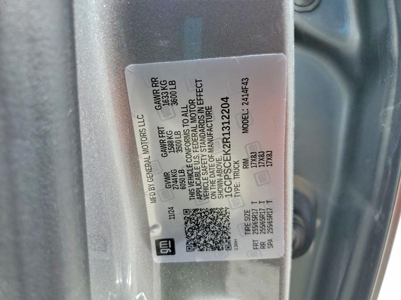 Aukcja sprzedaży 2024 Chevrolet Colorado, vin: 1GCPSCEK2R1312204, numer aukcji: 57330586