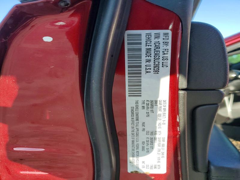 55339366 :رقم المزاد ، 1C4RJEAG3LC392391 vin ، 2020 Jeep Grand Cherokee مزاد بيع