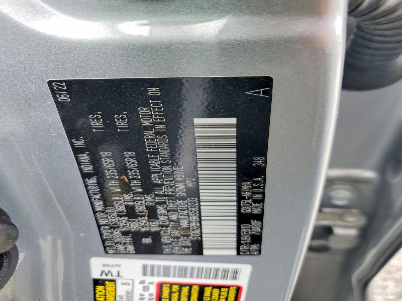 2022 Toyota Highlander მანქანა იყიდება აუქციონზე, vin: 5TDGZRBH9NS583233, აუქციონის ნომერი: 57903206
