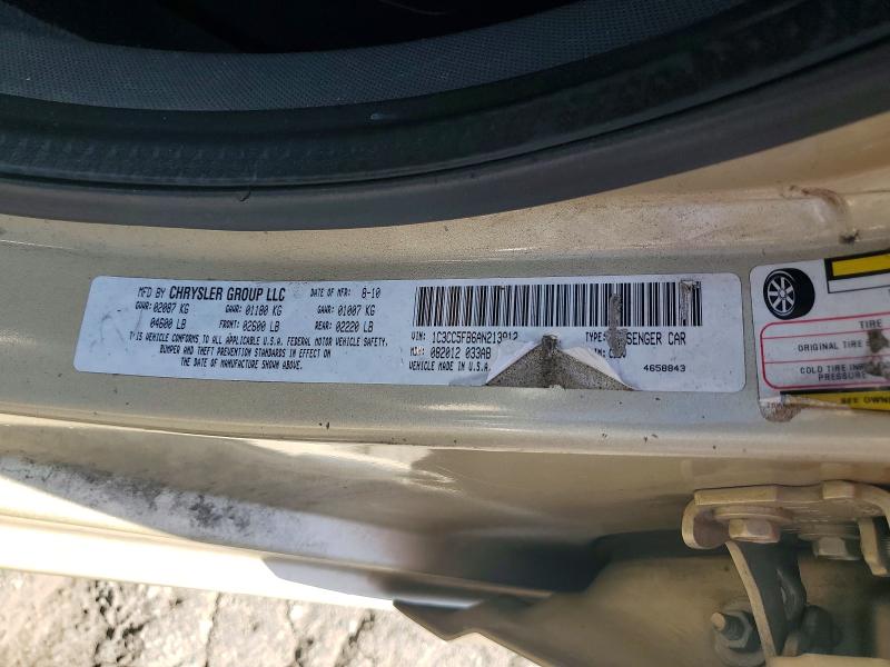58299856 :رقم المزاد ، 1C3CC5FB6AN213912 vin ، 2010 Chrysler Sebring مزاد بيع