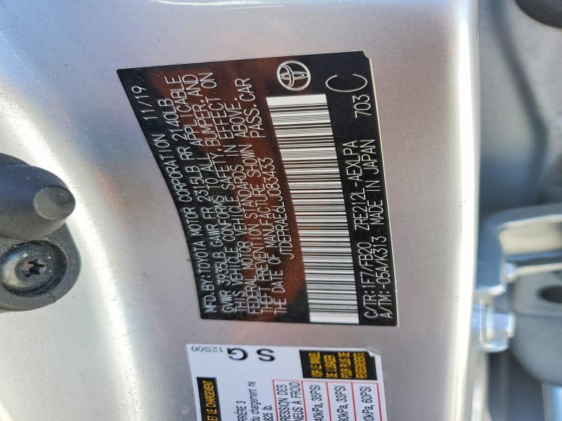 Aukcja sprzedaży 2020 Toyota Corolla, vin: JTDEPRAE6LJ083433, numer aukcji: 55938596
