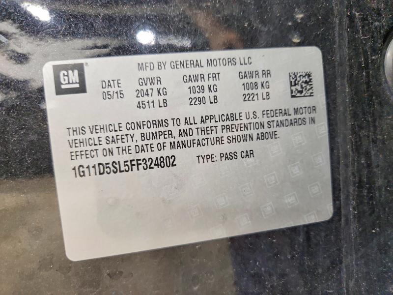 Aukcja sprzedaży 2015 Chevrolet Malibu, vin: 1G11D5SL5FF324802, numer aukcji: 58746836