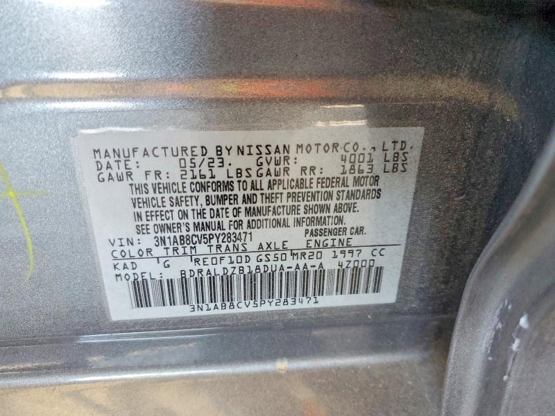 Aukcja sprzedaży 2023 Nissan Sentra, vin: 3N1AB8CV5PY283471, numer aukcji: 59196346
