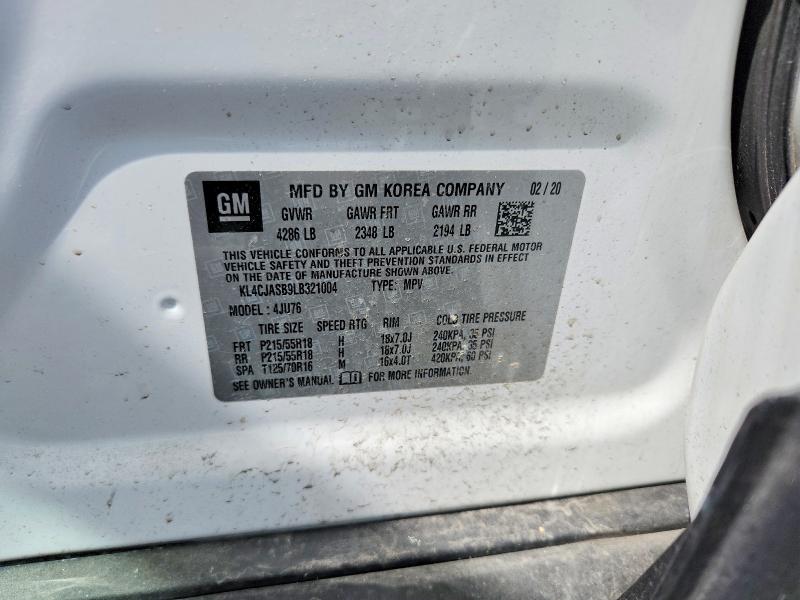 Продажа на аукционе авто 2020 Buick Encore, vin: KL4CJASB9LB321004, номер лота: 54978946