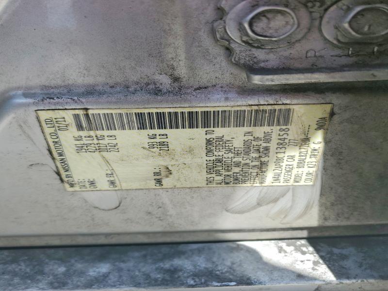2011 Nissan Altima მანქანა იყიდება აუქციონზე, vin: 1N4AL2AP8BC138458, აუქციონის ნომერი: 58011866