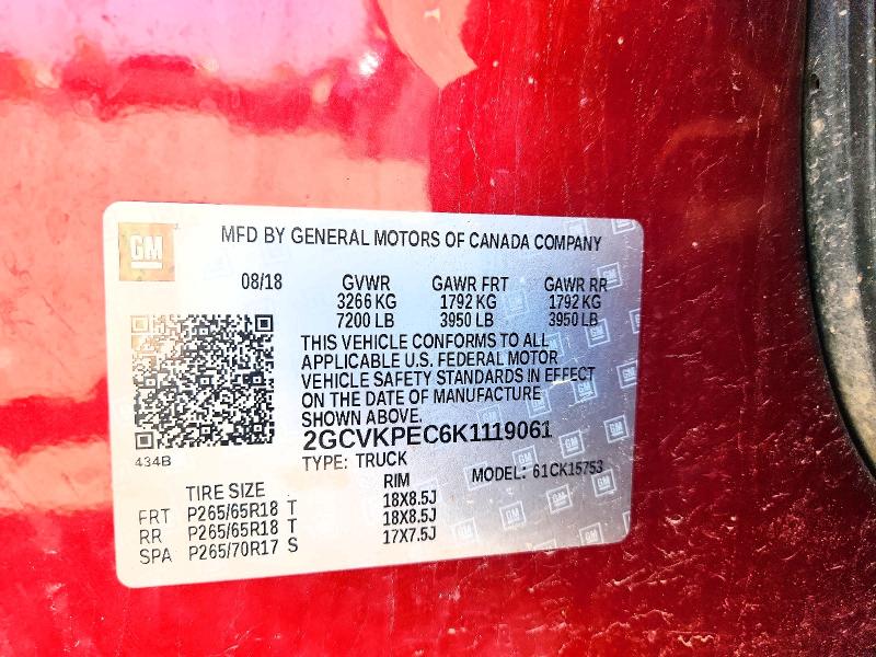 Aukcja sprzedaży 2019 Chevrolet Silverado Ld, vin: 2GCVKPEC6K1119061, numer aukcji: 56477976