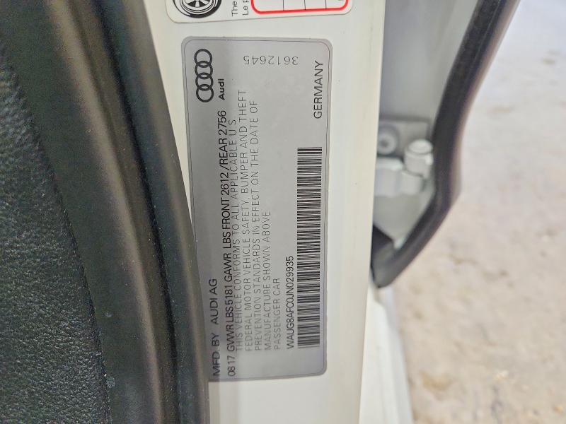 2018 Audi A6 მანქანა იყიდება აუქციონზე, vin: WAUG8AFC0JN029935, აუქციონის ნომერი: 54257056