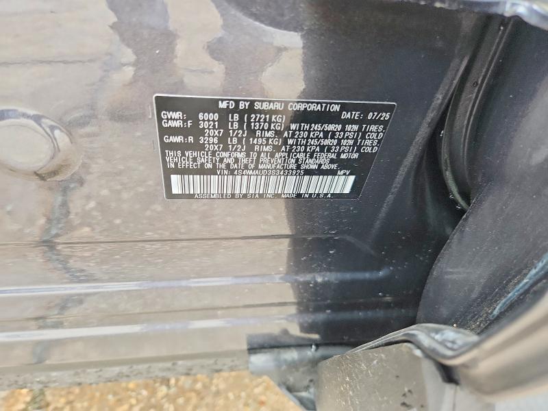 Aukcja sprzedaży 2025 Subaru Ascent, vin: 4S4WMAUD3S3433925, numer aukcji: 56107716