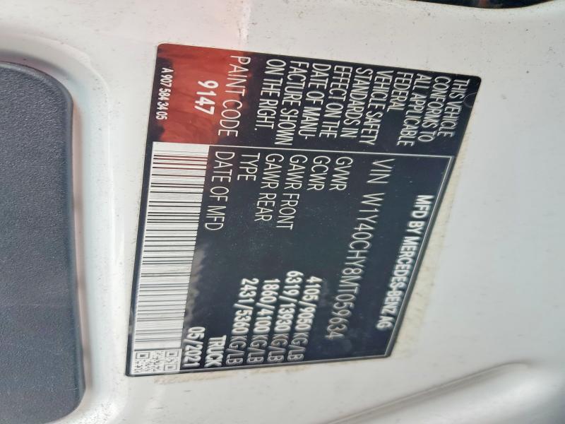 Продажа на аукционе авто 2021 Mercedes-benz Sprinter, vin: W1Y40CHY8MT059634, номер лота: 85628945
