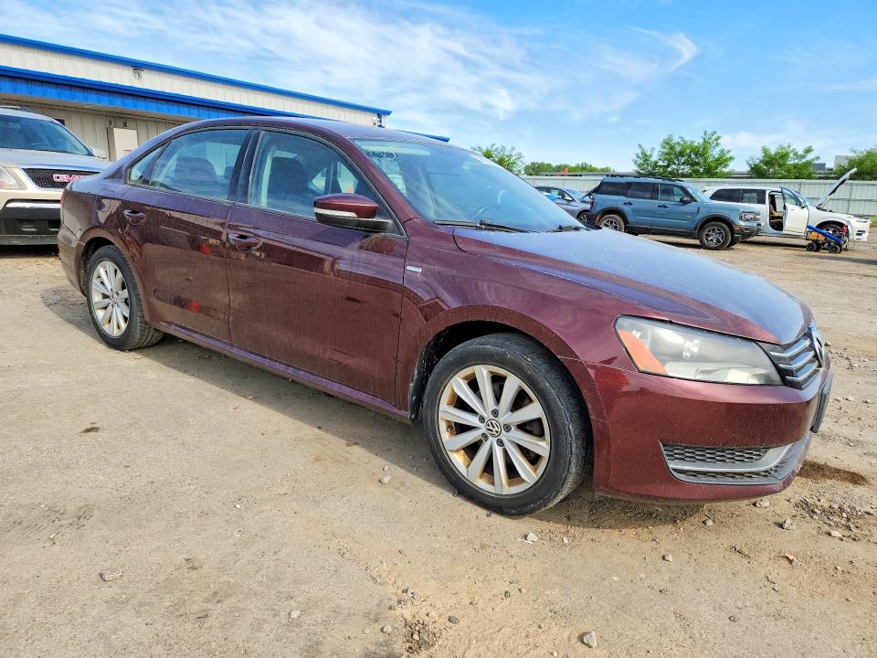 2014 Volkswagen Passat მანქანა იყიდება აუქციონზე, vin: 1VWAT7A32EC079543, აუქციონის ნომერი: 56104216