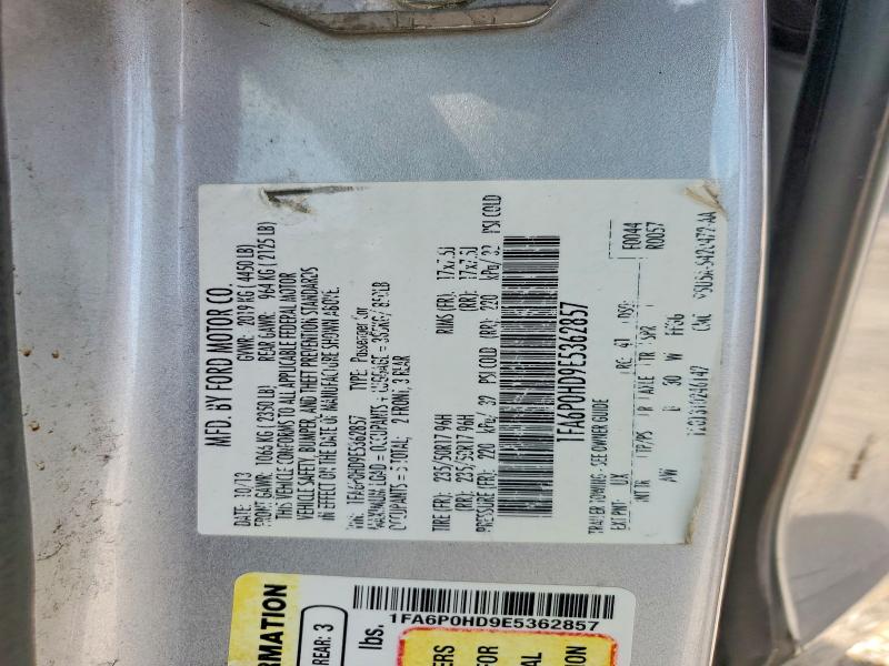 Продажа на аукционе авто 2014 Ford Fusion, vin: 1FA6P0HD9E5362857, номер лота: 55647466
