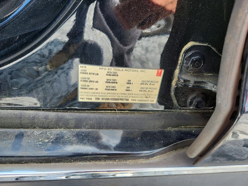 Продажа на аукционе авто 2013 Tesla Model S, vin: 5YJSA1CG9DFP07786, номер лота: 56837736