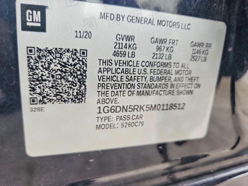 Продажа на аукционе авто 2021 Cadillac Ct5, vin: 1G6DN5RK5M0118512, номер лота: 58578776