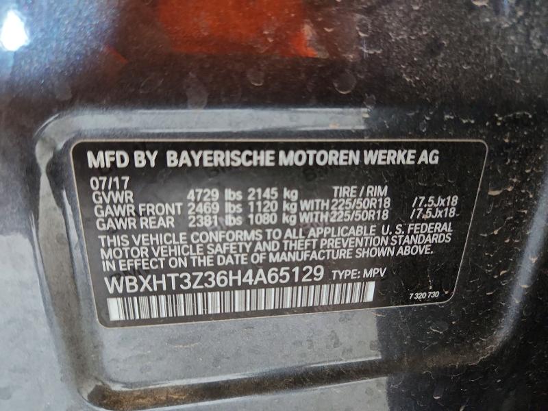 55965486 :رقم المزاد ، WBXHT3Z36H4A65129 vin ، 2017 Bmw X1 مزاد بيع