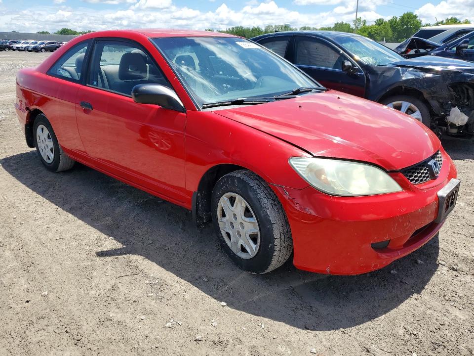 2004 Honda Civic მანქანა იყიდება აუქციონზე, vin: 1HGEM221X4L001903, აუქციონის ნომერი: 58644276